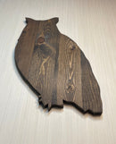 Wooden Owl Cutout Rustic Plaque - Zink Woodworks
