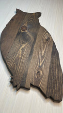 Wooden Owl Cutout Rustic Plaque - Zink Woodworks