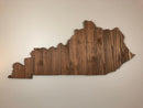 Kentucky Rustic Wood State Cutout - Zink Woodworks