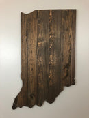 Indiana Rustic Wood State - Zink Woodworks