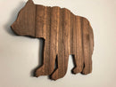 Wooden Bear Rustic Cutout - Zink Woodworks