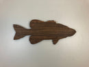 Wooden Fish Cutout Plaque Rustic - Zink Woodworks