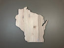 Wisconsin Rustic Wood State Cutout Plaque - Zink Woodworks