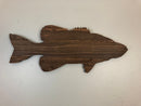 Wooden Fish Cutout Plaque Rustic - Zink Woodworks