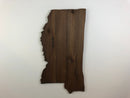 Mississippi Rustic Wood State Cutout - Zink Woodworks
