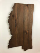 Mississippi Rustic Wood State Cutout - Zink Woodworks