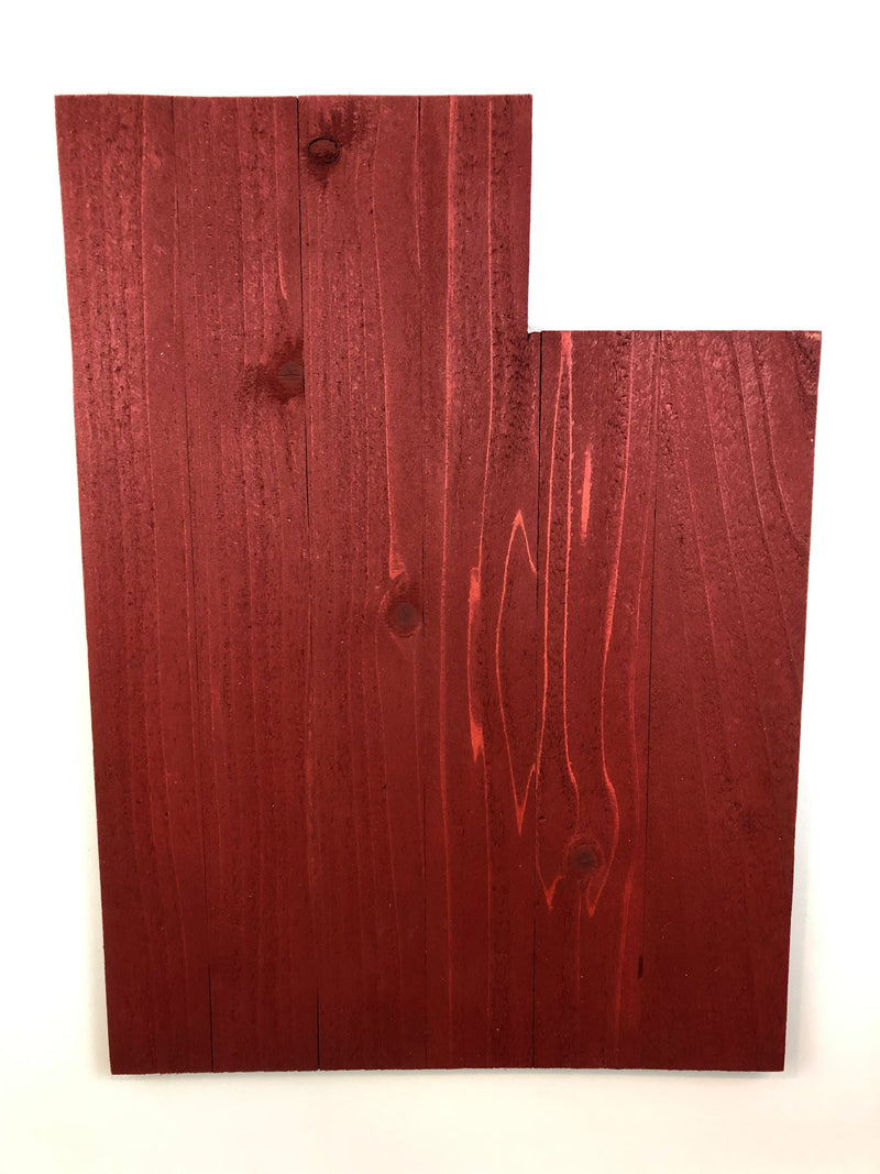 Utah Wood Cutout Plaque Rustic Design - Zink Woodworks
