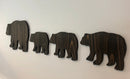 Wood Bear Family Cutout - Zink Woodworks