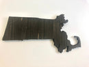 Massachusetts Rustic Wood State Cutout - Zink Woodworks