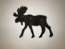 Wooden Moose Cutout Rustic Moose Sign - Zink Woodworks