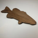 Wooden Fish Cutout Plaque Rustic - Zink Woodworks