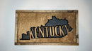 Kentucky Rustic Wood State Plaque - Zink Woodworks