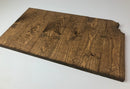 Kansas Rustic Wood State Cutout - Zink Woodworks