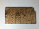 Kansas Rustic Wood State Cutout - Zink Woodworks