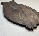 Wooden Owl Cutout Rustic Plaque - Zink Woodworks