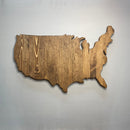 United States Rustic Wood Sign Cutout - Zink Woodworks