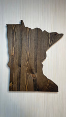 Minnesota Rustic Wood State Cutout - Zink Woodworks
