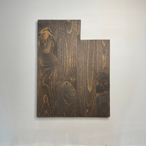 Utah Wood Cutout Plaque Rustic Design - Zink Woodworks