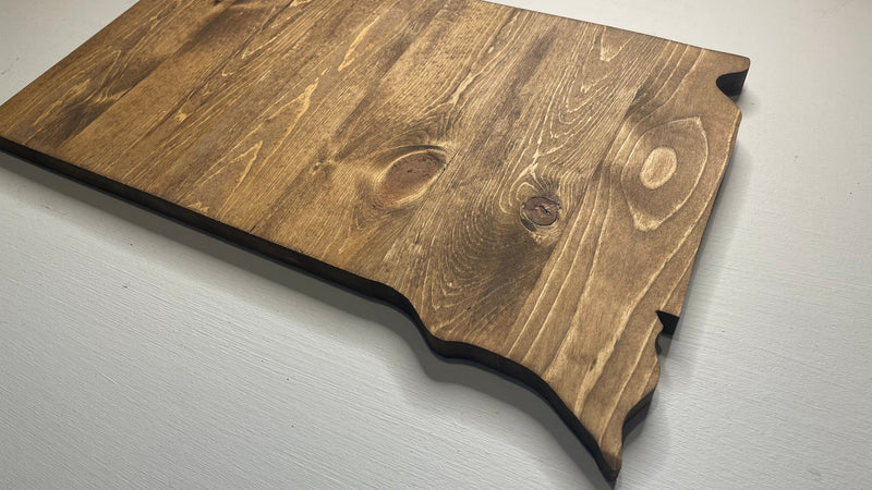 South Dakota Rustic Wood State Cutout - Zink Woodworks