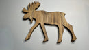 Wooden Moose Cutout Rustic Moose Sign - Zink Woodworks