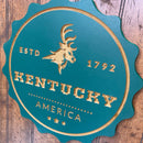 Wooden Kentucky State Sign Cutout - Zink Woodworks
