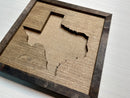 Rustic Wood State Cutout All 50 States - Zink Woodworks