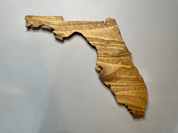 Florida State Wood Cutout Sign - Zink Woodworks