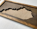 Rustic Wood State Cutout All 50 States - Zink Woodworks