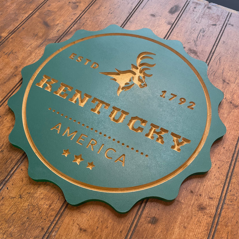 Custom State Sign Decor - Zink Woodworks