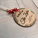 Personalized Santa Reindeer Christmas Ornaments - Zink Woodworks