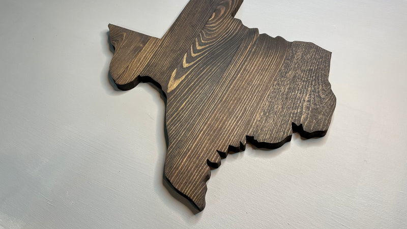 Texas Shape Rustic Rustic Texas State Cutout | Zink Woodworks