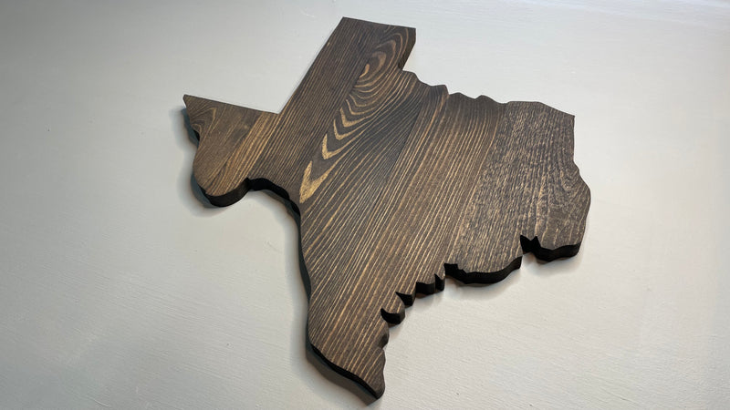 Texas Shape Rustic Rustic Texas State Cutout | Zink Woodworks