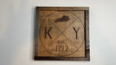 Laser Engraved Kentucky Rustic Wood Sign - Zink Woodworks